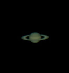 Saturn as imaged by the author in 2012.