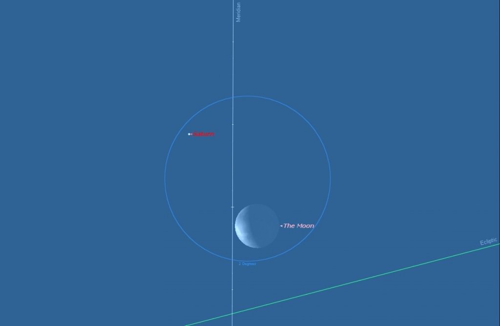 The Moon Occults Saturn in the Dawn this Weekend ...