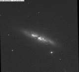 An animation showing a comparison between the confirmation image of supernova in M82 by the team from the Remanzacco Observatory and archive image by a 2-meter telescope FTN - LCOGT from November 22, 2013.  Click on the image for a larger version. Credit: E. Guido, N. Howes, M. Nicolini.