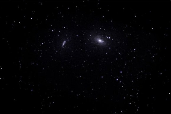 M82 and M81 imaged on January 23, 2014. Credit and copyright: Gregory Hogan. 