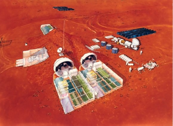 Artist's concept of a habitat for a Mars colony. Credit: NASA