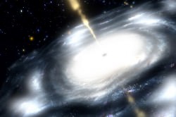 Artist rendering of a supermassive black hole. Credit: NASA / JPL-Caltech.