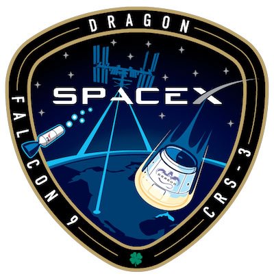 SpaceX Falcon 9/Dragon  CRS-3 mission patch. Credit: SpaceX