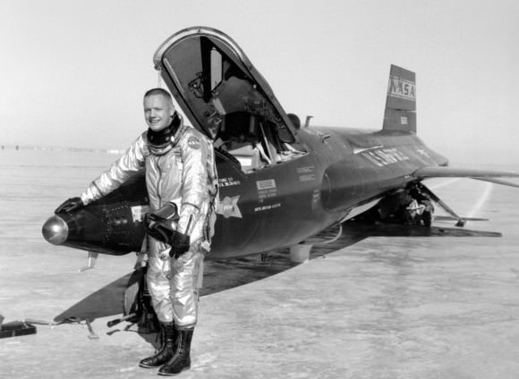 NASA astronaut Neil Armstrong earlier in his career, when he flew X-15s at the NACA High-Speed Flight Station (now called the NASA Armstrong Flight Research Center). Credit: NASA
