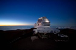 The Gemini North telescope on the summit of Mauna Kea (Gemini Observatory/AURA)