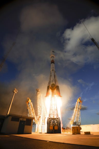 The successful liftoff of Sentinel-1A in April 2014. Credit: ESA-S.Corvaja, 2014