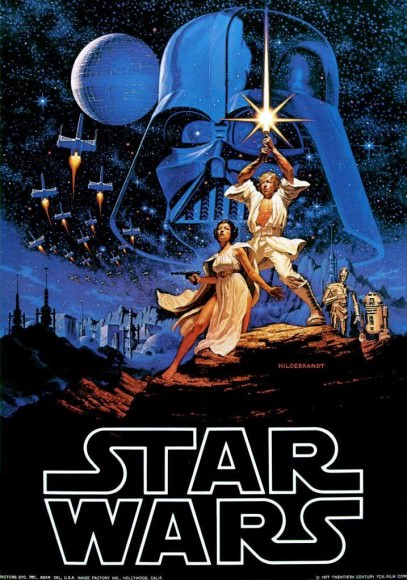The original 'Star Wars' movie poster. Via Posterwire.