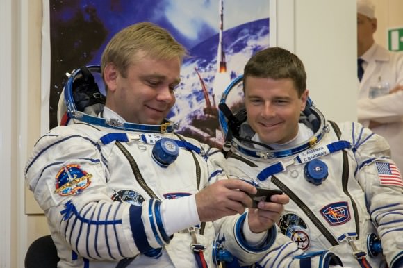 One challenge of spaceflight is comparing data from astronauts, in the prime of their career, to seniors. Both groups can have similar health issues, but for different reasons: astronauts are exposed to microgravity, while seniors have aged. Pictured are Expedition 40's Maxim Surayev (age 41) and Reid Wiseman (age 38). Credit: NASA/Victor Zelentsov