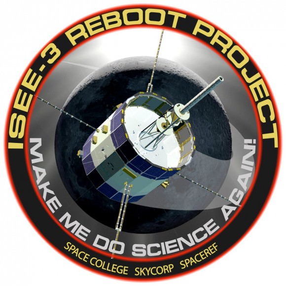 ISEE-3 Reboot Project mission patch. Image courtesy ISEE-3 Reboot. 