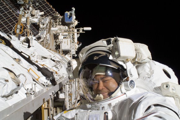 Regular exercise is one way that astronauts prepare for the rigors of orbit. Here, Expedition 32 JAXA astronaut Akihiko Hoshide does maintenance on the International Space Station during a spacewalk in 2012. Credit: NASA
