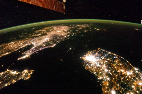 South Korea photographed from the International Space Station. Credit: NASA Earth Observatory