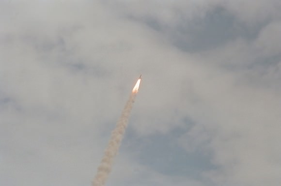 The STS-135 Atlantis launch viewed from the NASA Causeway in Florida on July 8, 2011. Credit:  Ralph Hightower