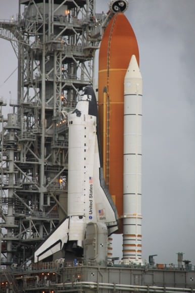 Shuttle Atlantis prior to the last launch of the program, STS-135, in July 2011. Credit: Remco Timmermans