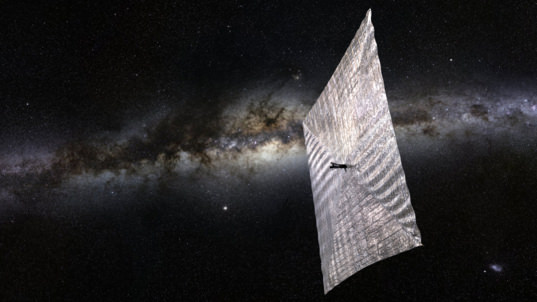 The Planetary Society's LightSail-1 solar sailing spacecraft is scheduled to ride a SpaceX Falcon Heavy rocket to orbit in 2016 with its parent satellite, Prox-1. Credit: Josh Spradling/The Planetary Society.