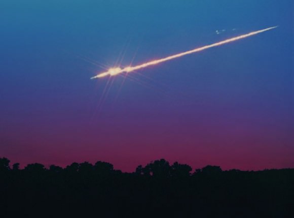 A bright meteor from September 21, 1994. Credit: John Chumack.