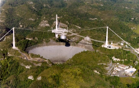 Arecibo Observatory in Puerto Rico. Credit: NAIC - Arecibo Observatory, a facility of the NSF