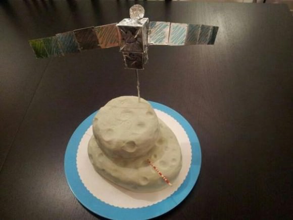 Birthday cakes at @ESA_Rosetta Flight Dynamics are taking strange binary shapes these days... #ESOC. Credit:  ESA 