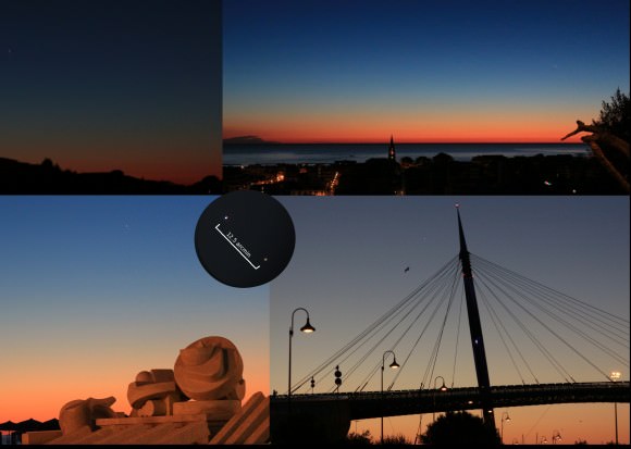 A sample of four images in various locations/moments at Pescara, Italy. Credit and copyright: Marco Di Lorenzo.