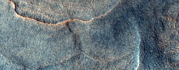 A HiRISE image called "scalloped surface in Utopia region." Credit: NASA/JPL/University of Arizona