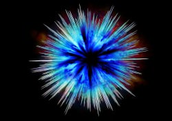 Artistic rendition of energy released in an explosion. Via Pixabay.