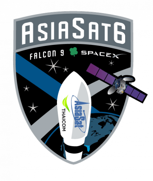 The official AsiaSat 6 mission patch