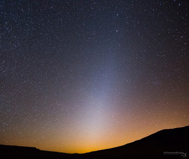The zodiacal light captured by Cory Schmitz over the Drakensberg Mountains in South Africa.