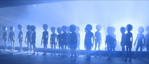 Extraterrestrials in the 1979 movie "Close Encounters of the Third King." Credit: Columbia Pictures / Alien Wiki