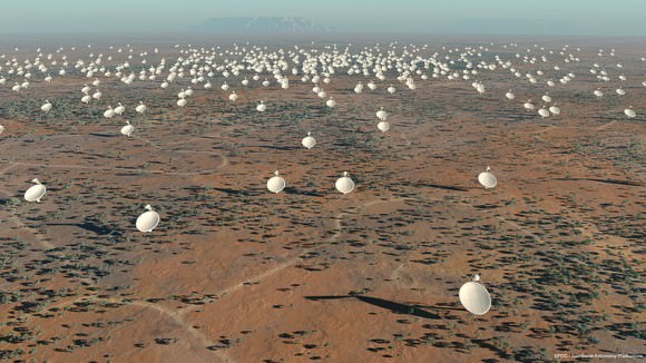 The planned Square Kilometer Array will be the world's largest radio telescope when it begins operations in 2018  Swinburne Astronomy Productions for SKA Project Development Office