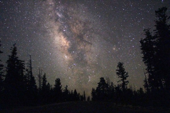 The summertime Milky Way from Scorpius to Cygnus is broader and brighter than the winter version because we look into the direction of its center. Credit: Stephen Bockhold