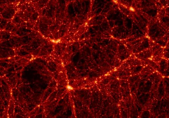 New research suggests that Dark Matter may exist in clumps distributed throughout our universe. Credit: Max-Planck Institute for Astrophysics