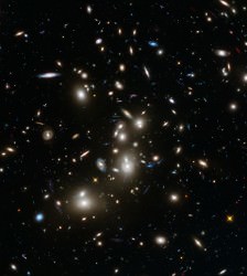 Hubble Frontier Fields observing programme, which is using the magnifying power of enormous galaxy clusters to peer deep into the distant Universe.. Credit: NASA.