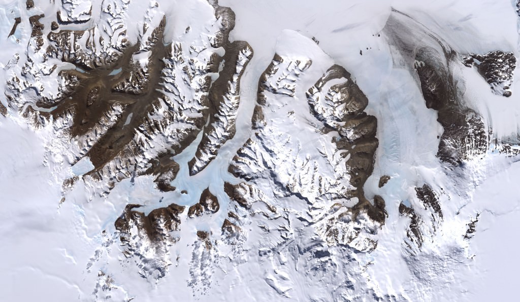 Foto de los valles secos de McMurdo en la Antártida