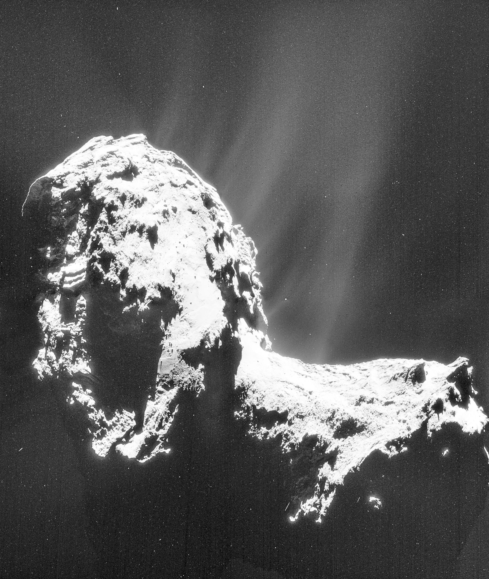 Jet Rosetta S Comet Is Feeling The Heat As Gas And Dust Erupts From
