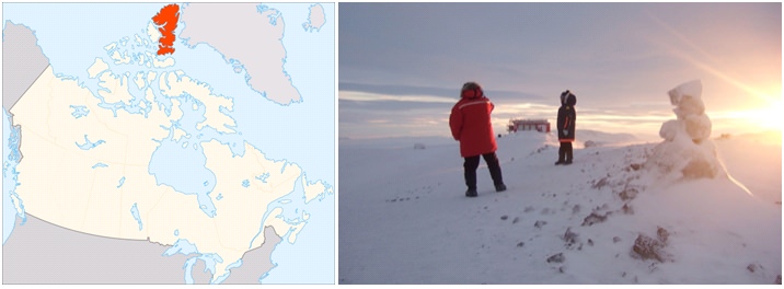 The Polar Environment Atmospheric Research Laboratory (PEARL) is located on Ellesmere Island (image credit: Left,  , right, Tobias Kerzenmacher).