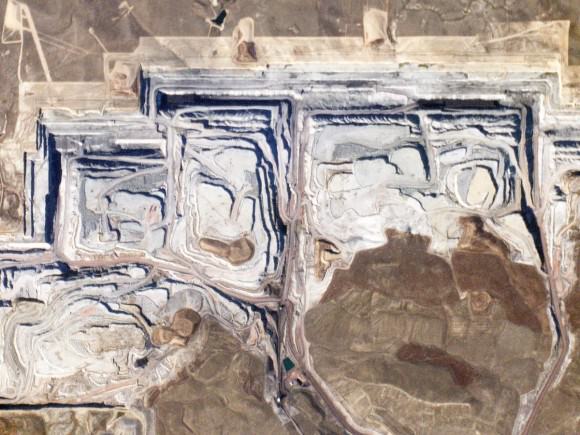 Writes Planet Labs of this image: "Forty percent of the coal mined in the United States comes from the Powder River Basin in Wyoming. The North Antelope Rochelle Mine, pictured here, is both the largest in the basin, and the largest in the United States." Credit: Planet Labs