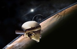 Artist's conception of the New Horizons spacecraft at Pluto. Credit: Johns Hopkins University Applied Physics Laboratory/Southwest Research Institute (JHUAPL/SwRI)
