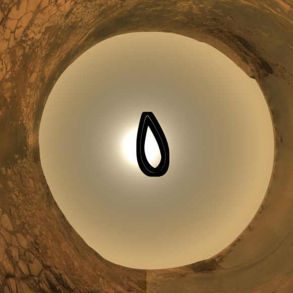 The Opportunity rover captured this analemma showing the Sun's movements over one Martian year. Images taken every third sol (Martian day) between July, 16, 2006 and June 2, 2008. Credit: NASA/JPL/Cornell/ASU/TAMU 