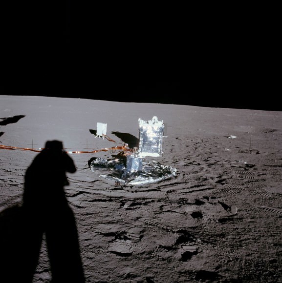 The surface of the Moon closeup: darker than you think! Credit: Apollo 12/NASA.
