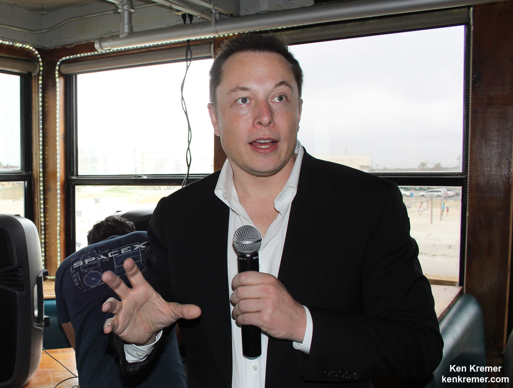 SpaceX founder and CEO Elon Musk.  Credit: Ken Kremer/kenkremer.com