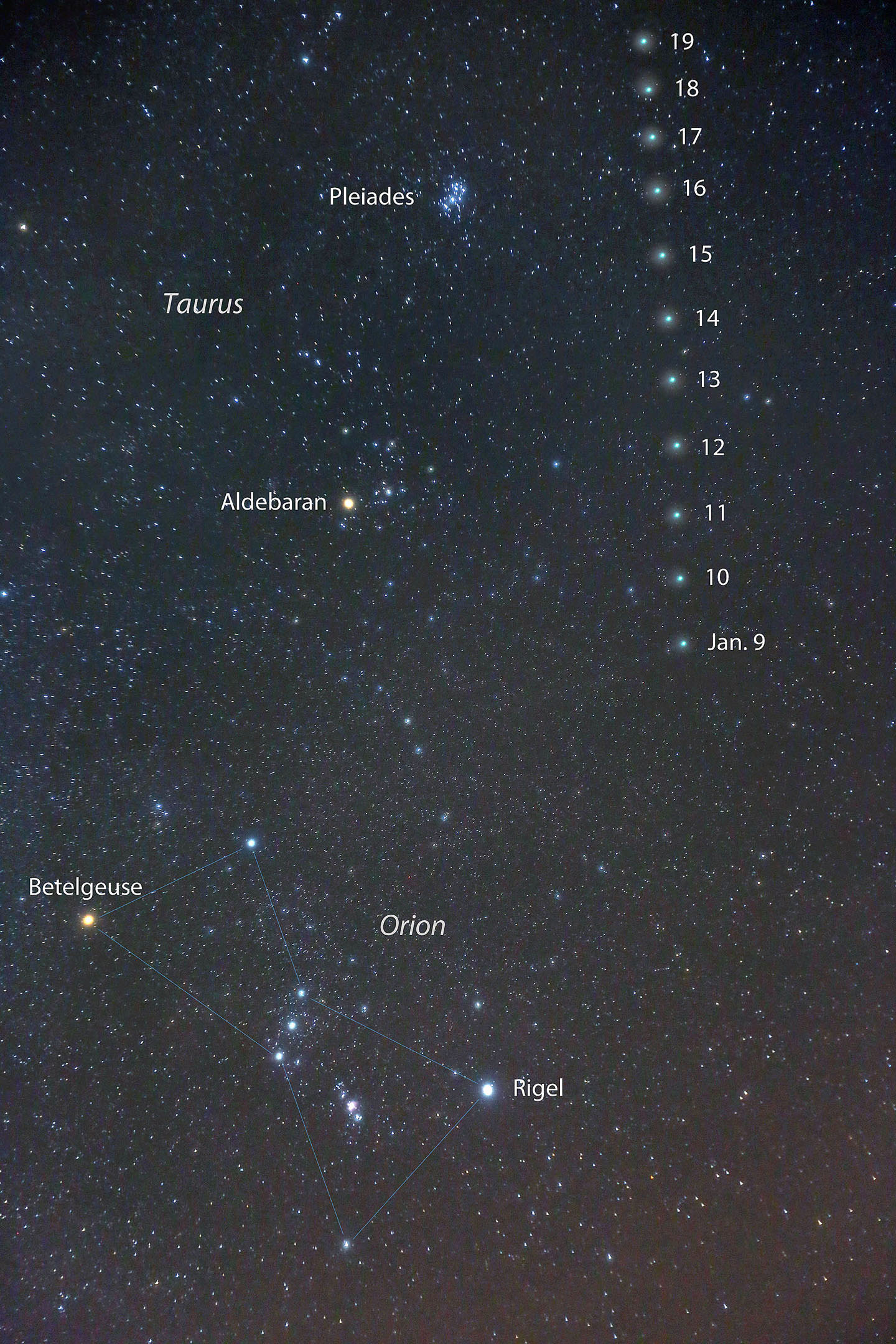 Comet Sky Chart