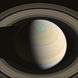 Saturn's relatively thin main rings are about 250,000 km (156,000 miles) in diameter. (Image: NASA/JPL-Caltech/SSI/J. Major)