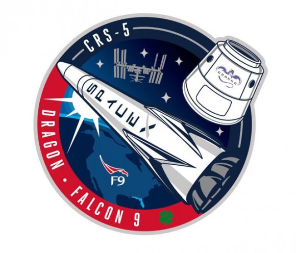The official CRS-5 Mission Patch