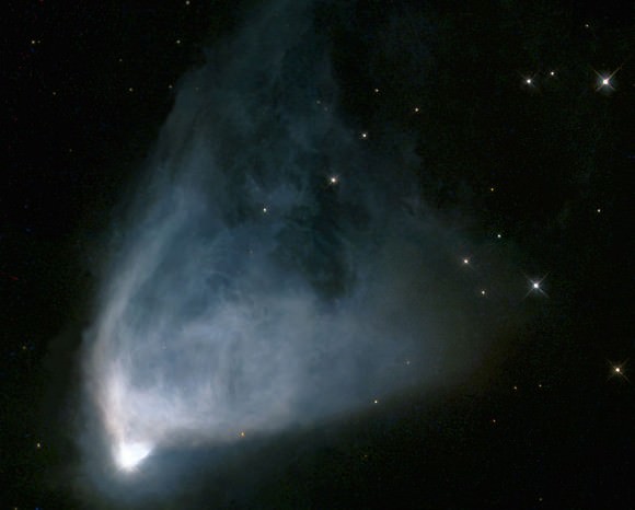 An image of NGC 2261 (aka. Hubble's Variable Nebula) by the Hubble space telescope. Credit: HST/NASA/JPL.