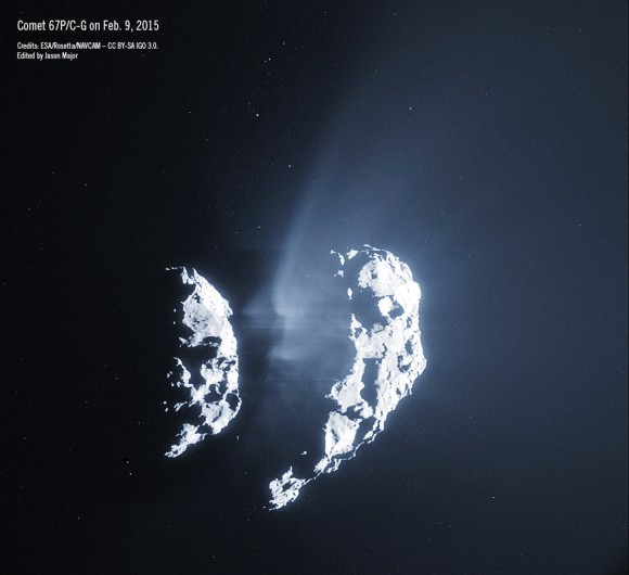 Comet 67P on Feb. 9, 2015 from 105 km (65 miles) 
