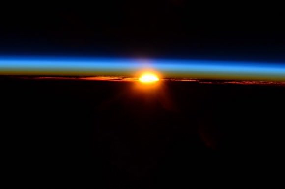 #speechless from this #sunrise.   Credit: NASA/Terry Virts   