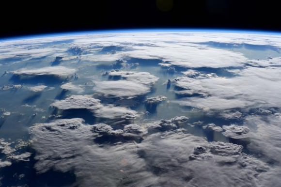 Brazilian clouds showing off their #majesty.  Credit: NASA/Terry Virts   
