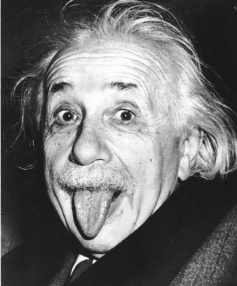 Einstein photographed at the Princeton Club on the occasion of his 72nd birthday. Credit: einstein.biz/