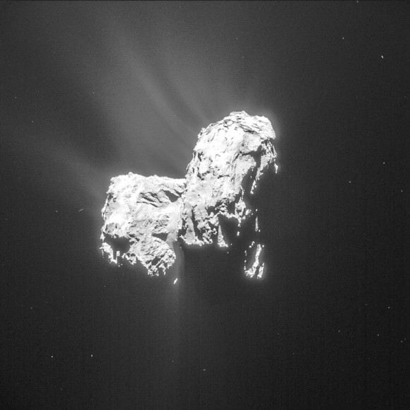 Another close-up individual image from Rosetta's NAVCAM. Credit: 
