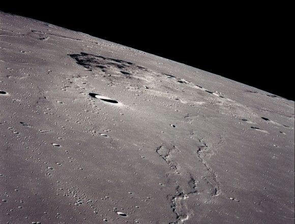  Mons Rümker rise on the Oceanus Procellarum was taken from the Apollo 15 while in lunar orbit.