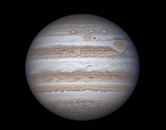 Don Parker's image of Jupiter and the Great Red Spot, taken in 2012. Credit: Don Parker. 